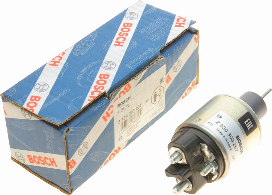 BOSCH 2 339 303 267 - Solenoid Switch, starter autospares.lv