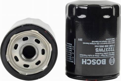 BOSCH F 00E 369 865 - Oil Filter autospares.lv