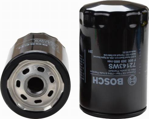 BOSCH F 00E 369 860 - Oil Filter autospares.lv