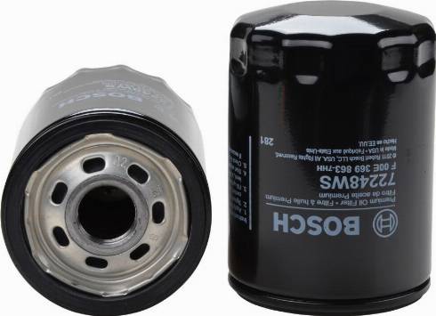 BOSCH F 00E 369 863 - Oil Filter autospares.lv