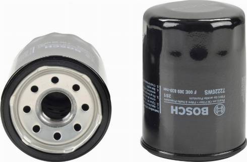 BOSCH F 00E 369 839 - Oil Filter autospares.lv