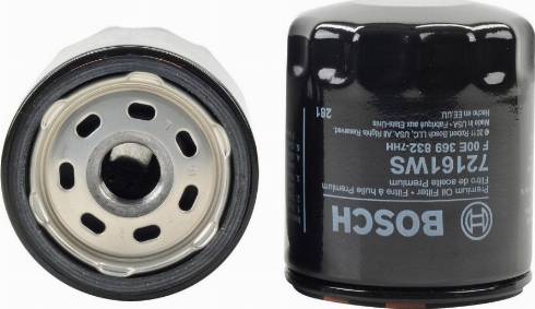 BOSCH F 00E 369 832 - Oil Filter autospares.lv