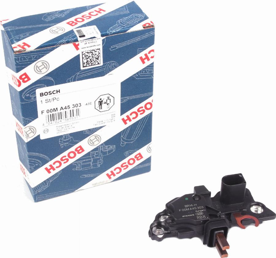 BOSCH F 00M A45 303 - Voltage regulator, alternator autospares.lv