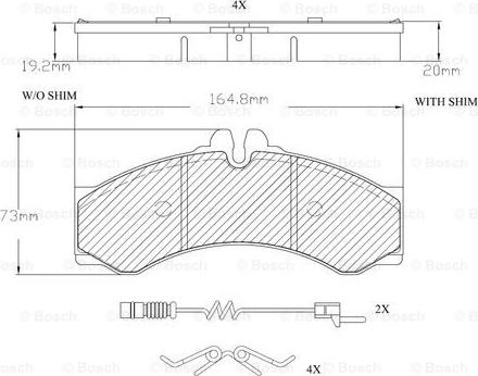 BOSCH F 03A 150 009 - Brake Pad Set, disc brake autospares.lv