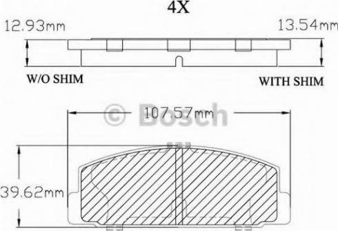 BOSCH F 03B 150 012 - Brake Pad Set, disc brake autospares.lv