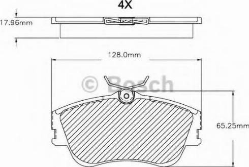 BOSCH F 03B 150 081 - Brake Pad Set, disc brake autospares.lv