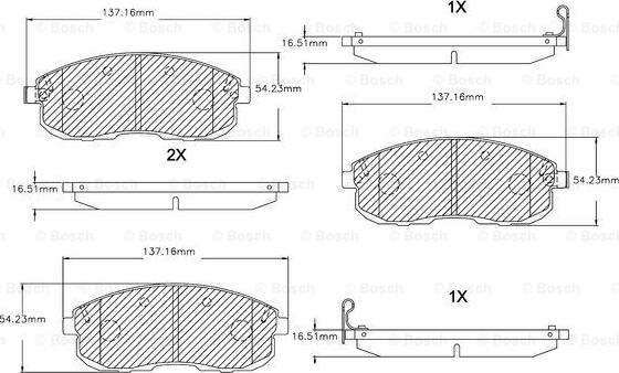 BOSCH F 03B 150 035 - Brake Pad Set, disc brake autospares.lv