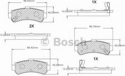 BOSCH F 03B 150 038 - Brake Pad Set, disc brake autospares.lv