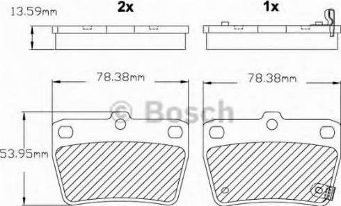 BOSCH F 03B 150 146 - Brake Pad Set, disc brake autospares.lv