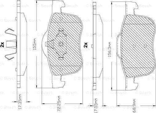 BOSCH F 03B 150 290 - Brake Pad Set, disc brake autospares.lv