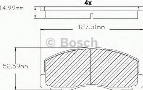 BOSCH F 03B 150 215 - Brake Pad Set, disc brake autospares.lv