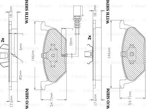 BOSCH F 03B 150 285 - Brake Pad Set, disc brake autospares.lv