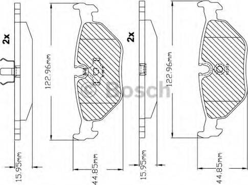 BOSCH F 03B 150 228 - Brake Pad Set, disc brake autospares.lv