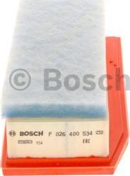 BOSCH F 026 400 534 - Air Filter, engine autospares.lv
