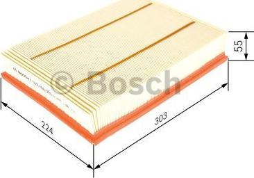 BOSCH F 026 400 099 - Air Filter, engine autospares.lv