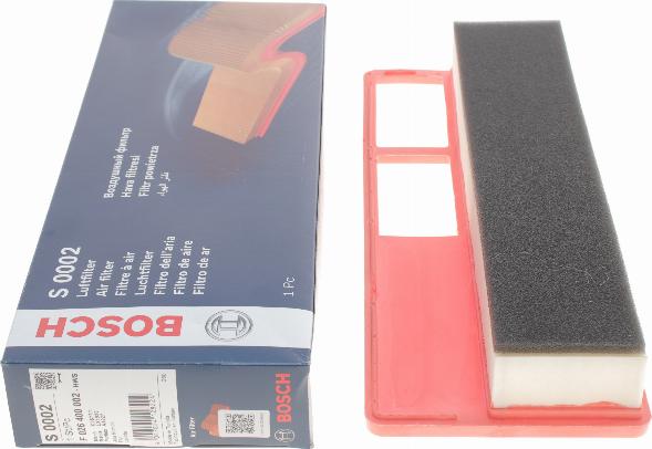 BOSCH F 026 400 002 - Air Filter, engine autospares.lv