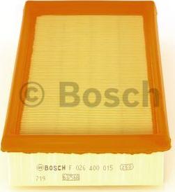 BOSCH F 026 400 015 - Air Filter, engine autospares.lv