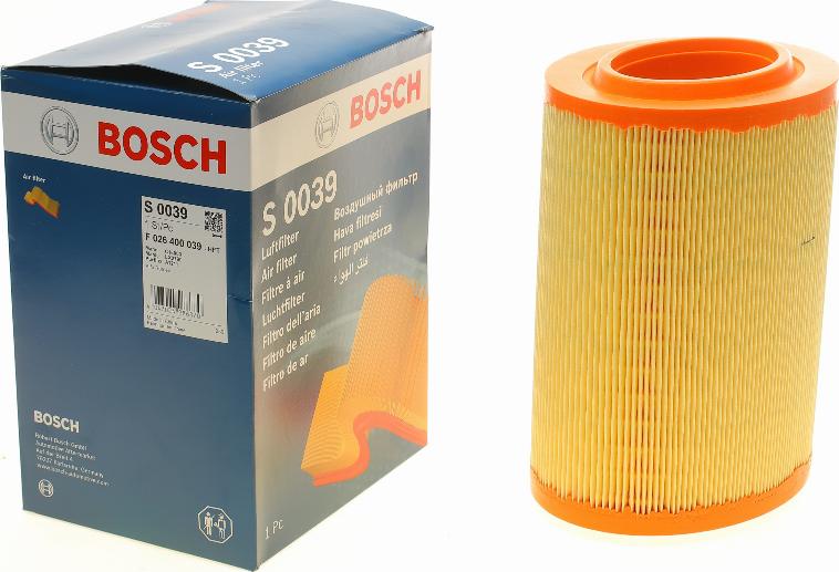 BOSCH F 026 400 039 - Air Filter, engine autospares.lv