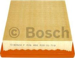 BOSCH F 026 400 025 - Air Filter, engine autospares.lv