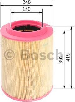 BOSCH F 026 400 075 - Air Filter, engine autospares.lv