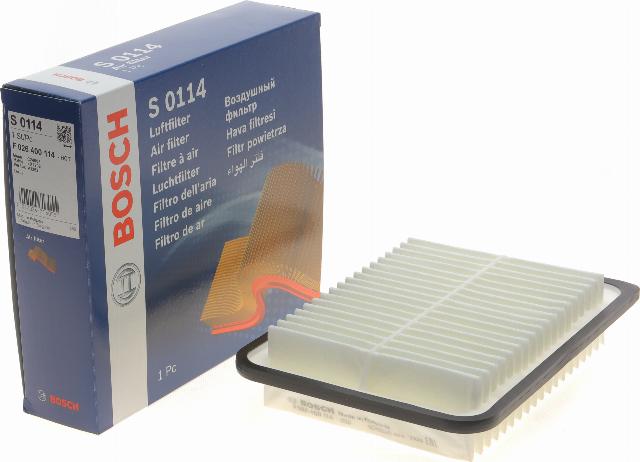 BOSCH F 026 400 114 - Air Filter, engine autospares.lv