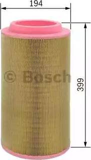 BOSCH F 026 400 124 - Air Filter, engine autospares.lv