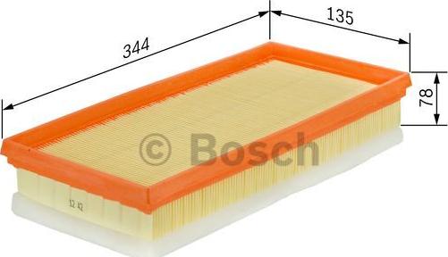 BOSCH F 026 400 172 - Air Filter, engine autospares.lv