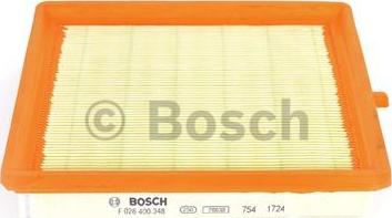 BOSCH F 026 400 348 - Air Filter, engine autospares.lv