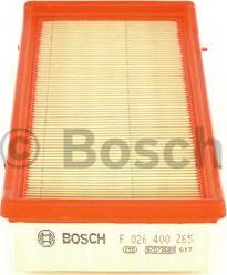 BOSCH F 026 400 265 - Air Filter, engine autospares.lv