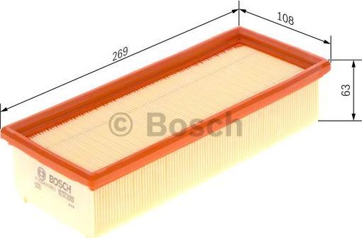 BOSCH F 026 400 263 - Air Filter, engine autospares.lv