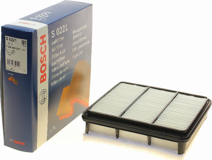 BOSCH F 026 400 221 - Air Filter, engine autospares.lv