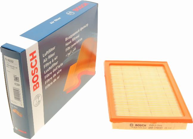 BOSCH F 026 400 222 - Air Filter, engine autospares.lv