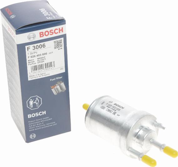 BOSCH F 026 403 006 - Fuel filter autospares.lv