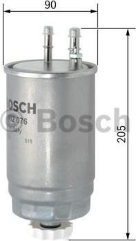 BOSCH F 026 402 076 - Fuel filter autospares.lv