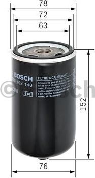 BOSCH F 026 402 140 - Fuel filter autospares.lv