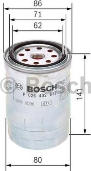 BOSCH F 026 402 813 - Fuel filter autospares.lv
