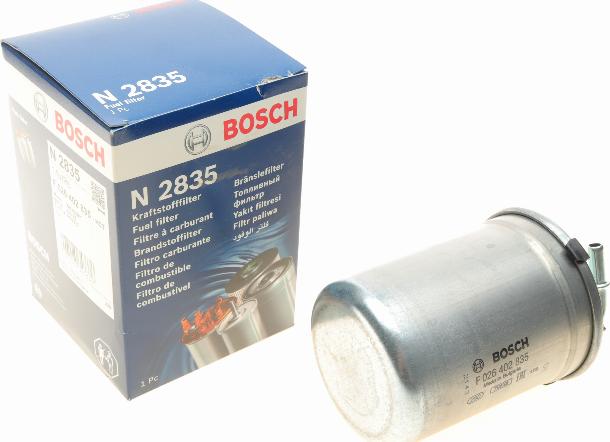 BOSCH F 026 402 835 - Fuel filter autospares.lv