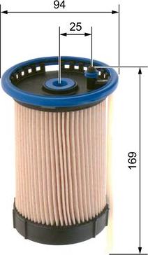 BOSCH F 026 402 254 - Fuel filter autospares.lv