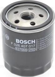 BOSCH F 026 407 017 - Oil Filter autospares.lv