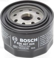 BOSCH F 026 407 024 - Oil Filter autospares.lv