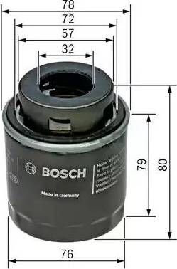 BOSCH F 026 407 079 - Oil Filter autospares.lv