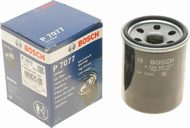 BOSCH F 026 407 077 - Oil Filter autospares.lv