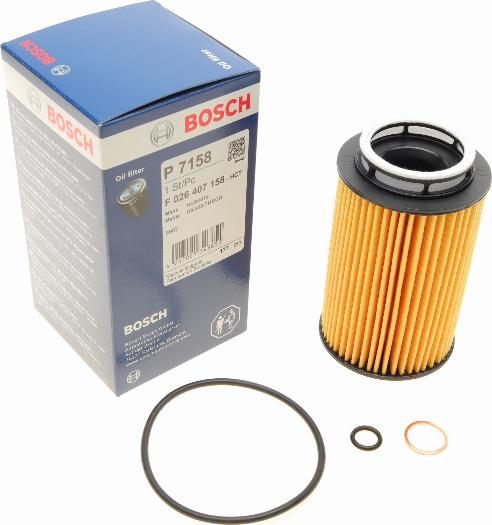 BOSCH F 026 407 158 - Oil Filter autospares.lv
