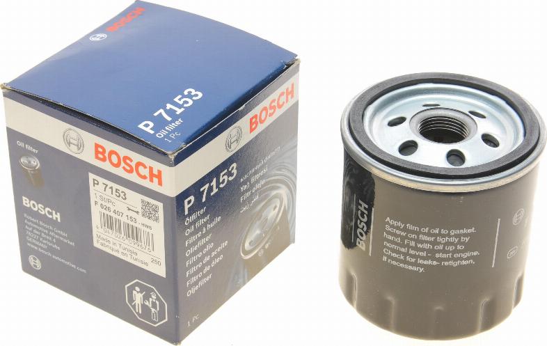 BOSCH F 026 407 153 - Oil Filter autospares.lv