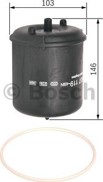 BOSCH F 026 407 119 - Oil Filter autospares.lv