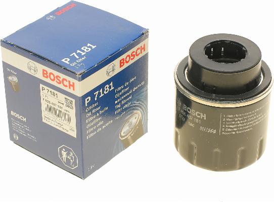 BOSCH F 026 407 181 - Oil Filter autospares.lv