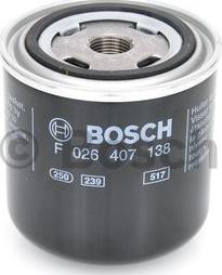 BOSCH F 026 407 138 - Oil Filter autospares.lv