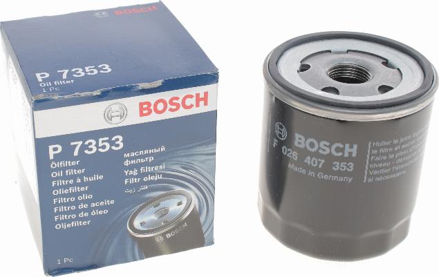 BOSCH F 026 407 353 - Oil Filter autospares.lv