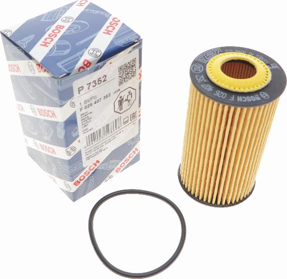 BOSCH F 026 407 352 - Oil Filter autospares.lv