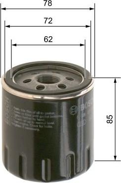 BOSCH F 026 407 300 - Oil Filter autospares.lv